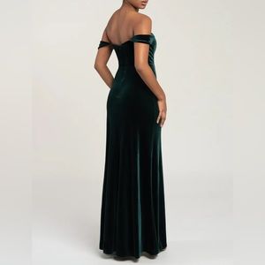 Jenny Yoo Green velvet dress